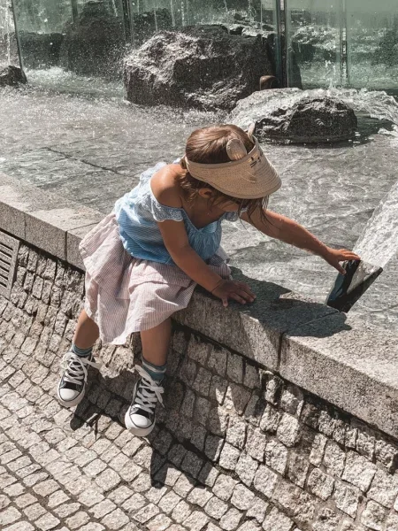 Sneakerși copii Kesi albastru