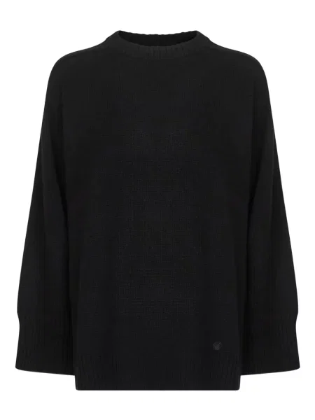 Sweter Loulou De Saison z kaszmiru z okrągłym dekoltem czarny