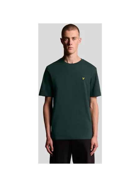 Koszulka damska Lyle & Scott Plain krótki rękaw ciemnozielony XS zielona