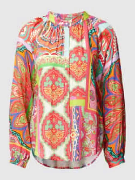 Bluzka ze wzorem paisley model ‘Birteton’ Tonno & Panna różowa