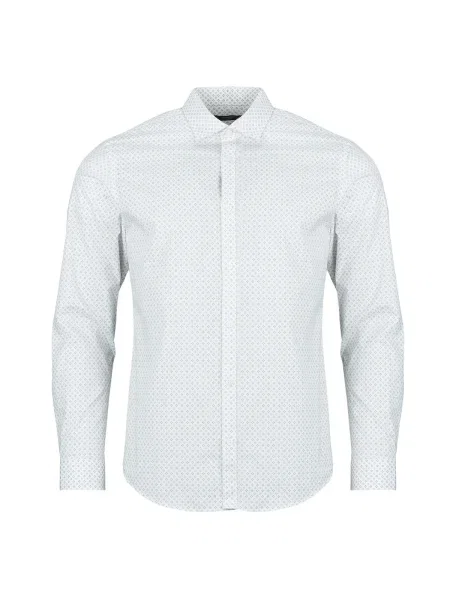 Košeľa Jack & Jones s potlačou biela