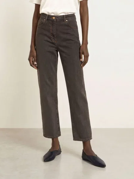 Reiss Rovné Džíny Selin 04 mushroom brown hnědé