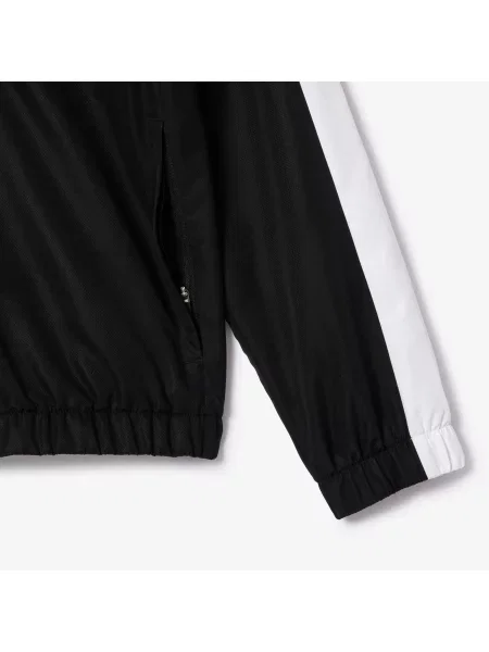 Lacoste Dres Regular Fit Z Długim Rękawem I Blokami Kolorów W Kolorze Czarnym czarny