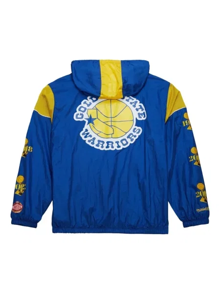 Geacă Mitchell & Ness de jumătate de fermoar albastru