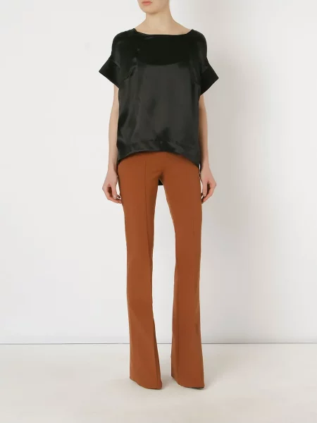 Spodnie Gloria Coelho dzwony brązowe