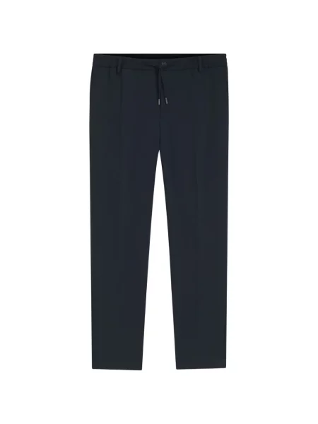 Pantaloni chino Boss din țesătură twill cu cordon albastru