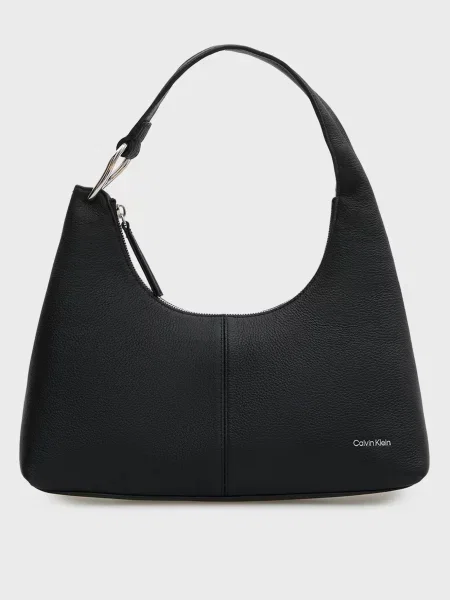 Шкіряна сумка Calvin Klein чорна