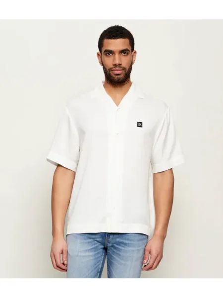 HUGO Ing Espino Ekru Oversize fehér