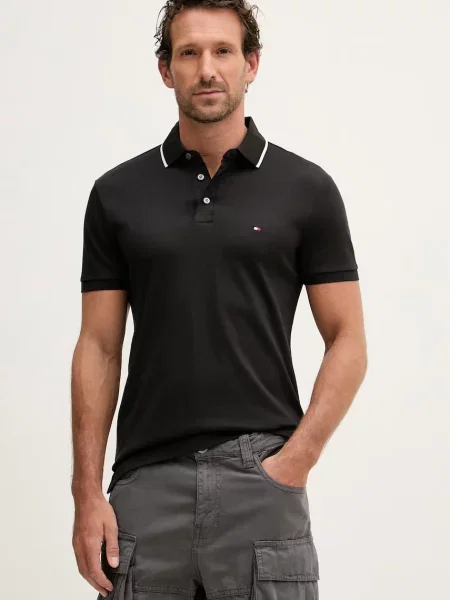 Tommy Hilfiger polo majica črna