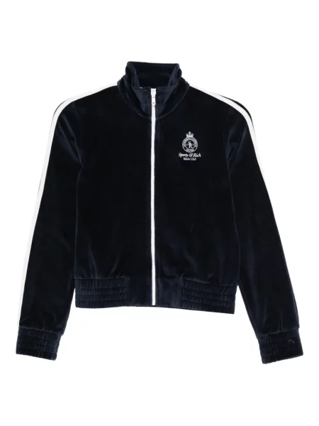 Hanorac Sporty & Rich cu dungi albastru