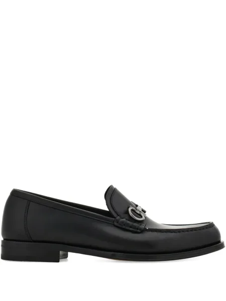 Pantofi loafer Ferragamo cu cataramă negru
