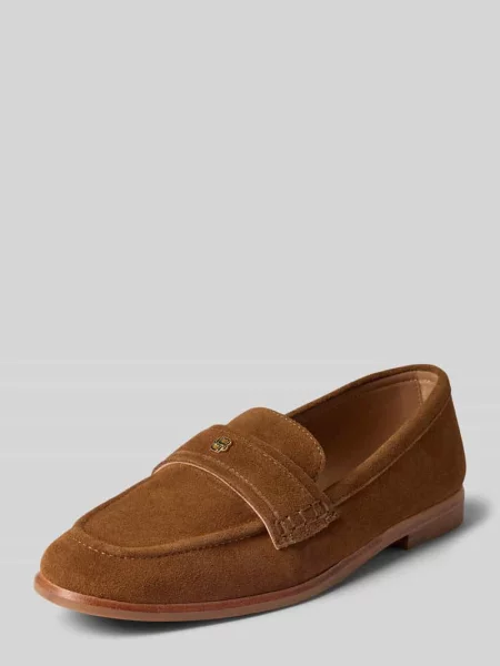 Loafersy z naturalnej skóry bydlęcej model Helyan_Loaf_SDBB' Boss
