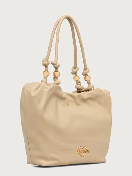 Love Moschino kabelka typu shopper dámska z imitácie kože hnedá