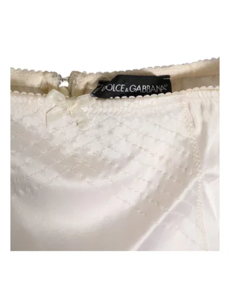 Majtki Dolce And Gabbana z wysoką talią białe