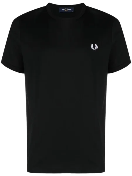 Tricou Fred Perry cu broderie negru
