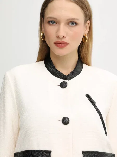 Піджак Armani Exchange однобортний візерунок бежевий