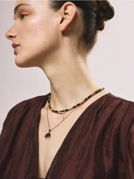 Reserved Set de coliere cu mărgele multicolor