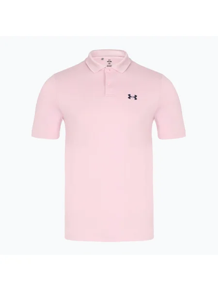 Tricou polo pentru bărbați Under Armour Matchplay Polo prime pink/midnight navy roz