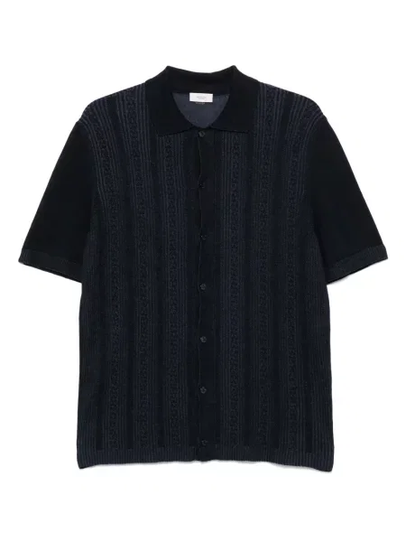 Копринена риза Agnona синьо