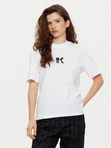 Karl Lagerfeld Jeans Tricou alb