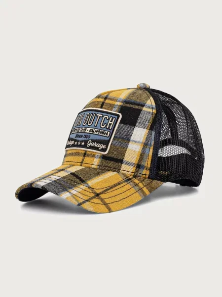 Von Dutch czapka z daszkiem z bawełną żółta
