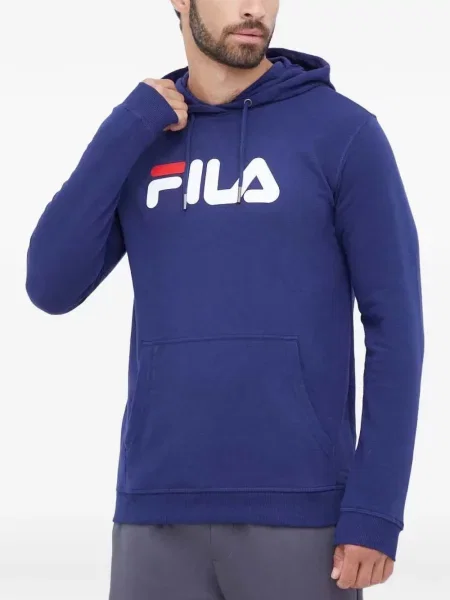 Hanorac cu glugă Fila cu glugă cu autograf albastru
