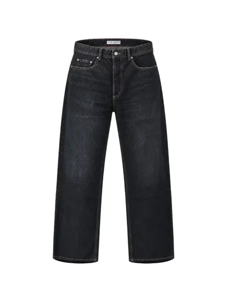 Jeansy straight leg Icon Denim czarne