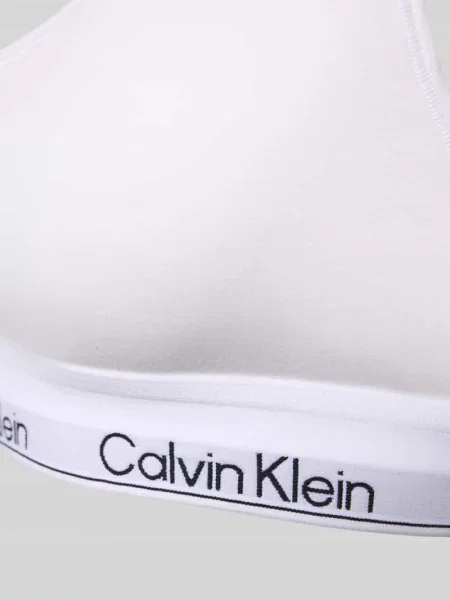 Biustonosz typu bralette z z logo Calvin Klein Underwear biały