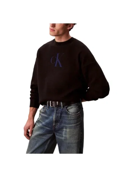 Calvin Klein Jeans Pulover negru