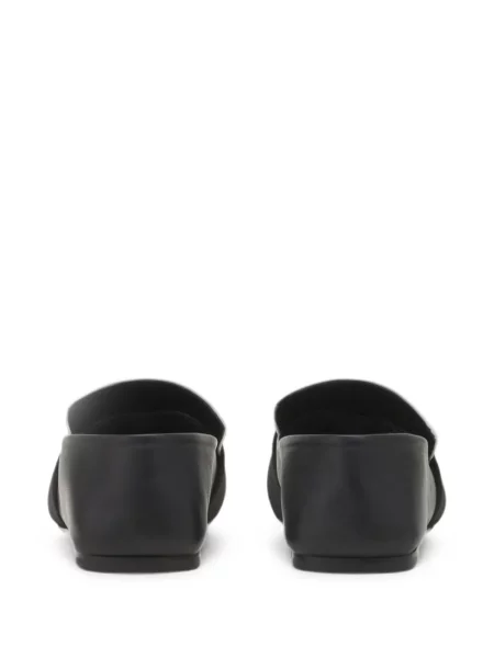 Pantofi loafer Lanvin cu autograf negru