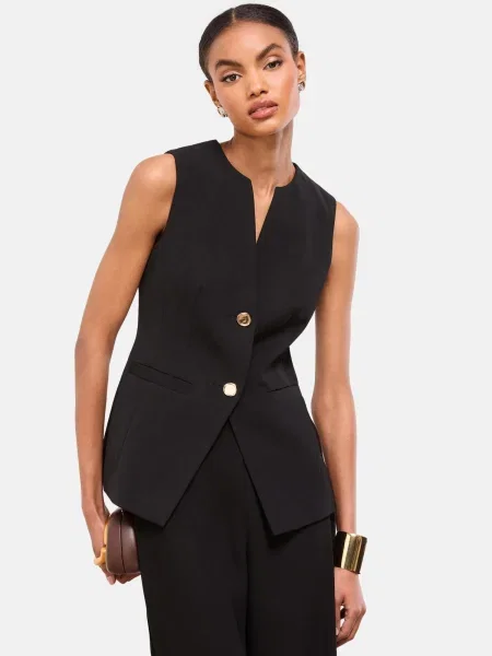 Lipsy Vestă de costum negru