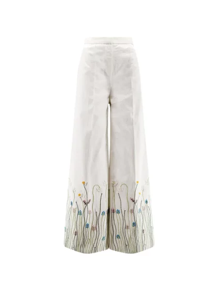 Pantaloni palazzo Philippa 1970 alb