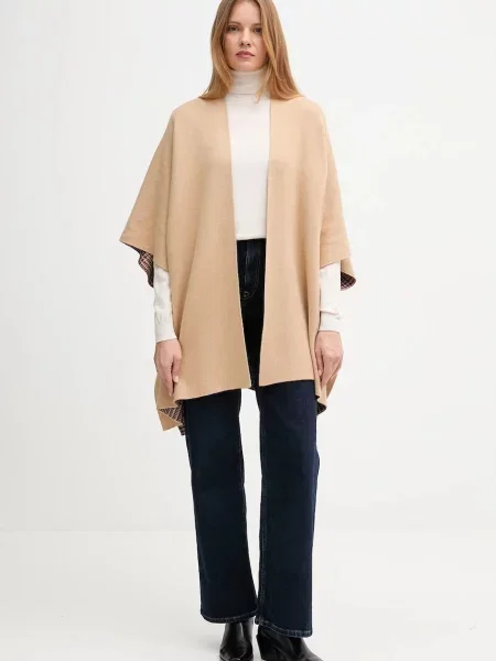 Двосторонній кардиган з додаванням вовни United Colors of Benetton бежевий