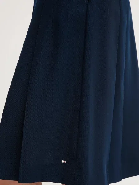 Tommy Hilfiger spódnica granatowy mini rozkloszowana