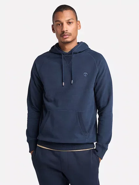 Худі Timberland Exeter River Loopback темно-синій бавовна/поліестер синє