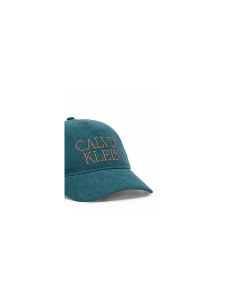 Calvin Klein Kepurė žalsvai / mandarinų mėlyna