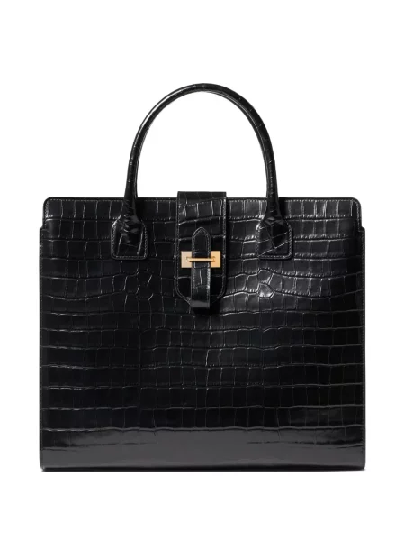 Geantă shopper Nili Lotan din piele negru