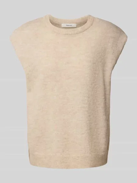 Bezrękawnik o kroju relaxed fit z mieszanki wełny model ‘LULU’ Selected Femme biała