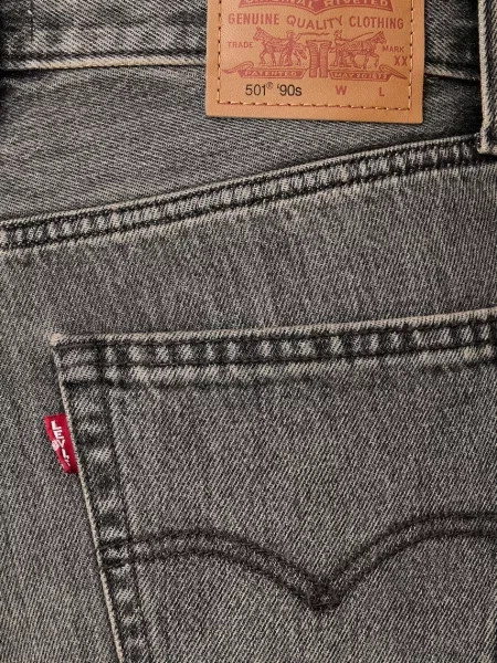 Levi's дънки regular дамски сиво
