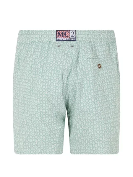 Slip de baie Mc2 Saint Barth cu imagine verde