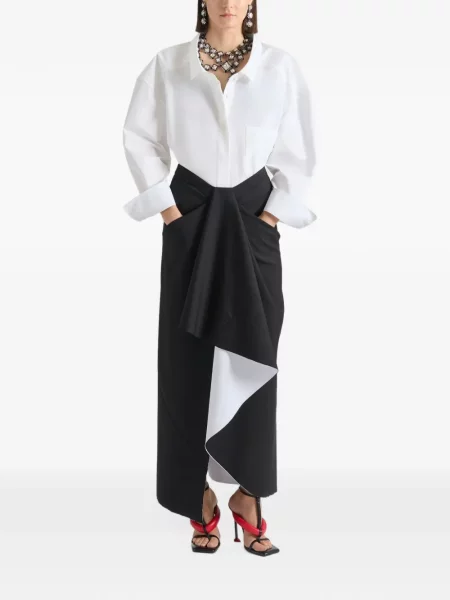 Midi sukňa Givenchy čierna