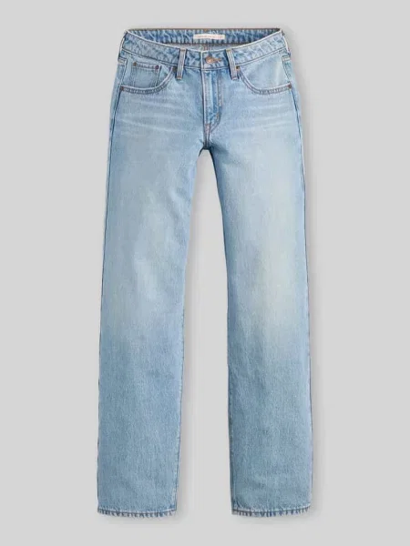 Jeansy o kroju straight fit z czystej bawełny Levi's niebieskie