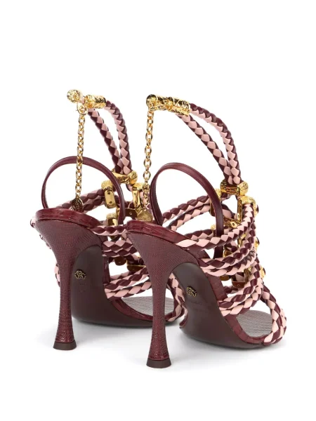 Sandale Roberto Cavalli din piele roșu