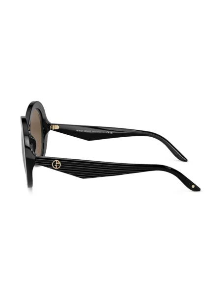 Ochelari de soare rotunzi Giorgio Armani negru