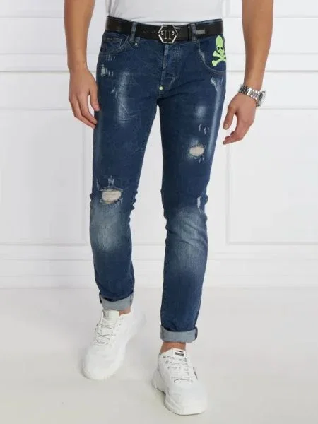 Philipp Plein Farmer Skull&Bones | Straight fit kék