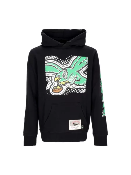 Bluza z kapturem Mitchell & Ness czarna