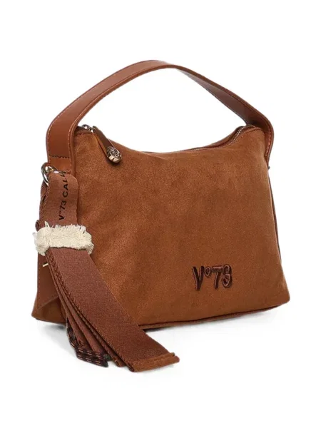 Geantă V°73 cu broderie maro