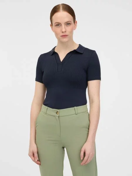 Dzianinowa koszulka polo Orsay czarna