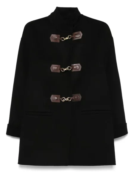 Palton Sandro de lână negru