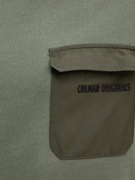 Однотонный свитер Colmar с капюшоном зеленый